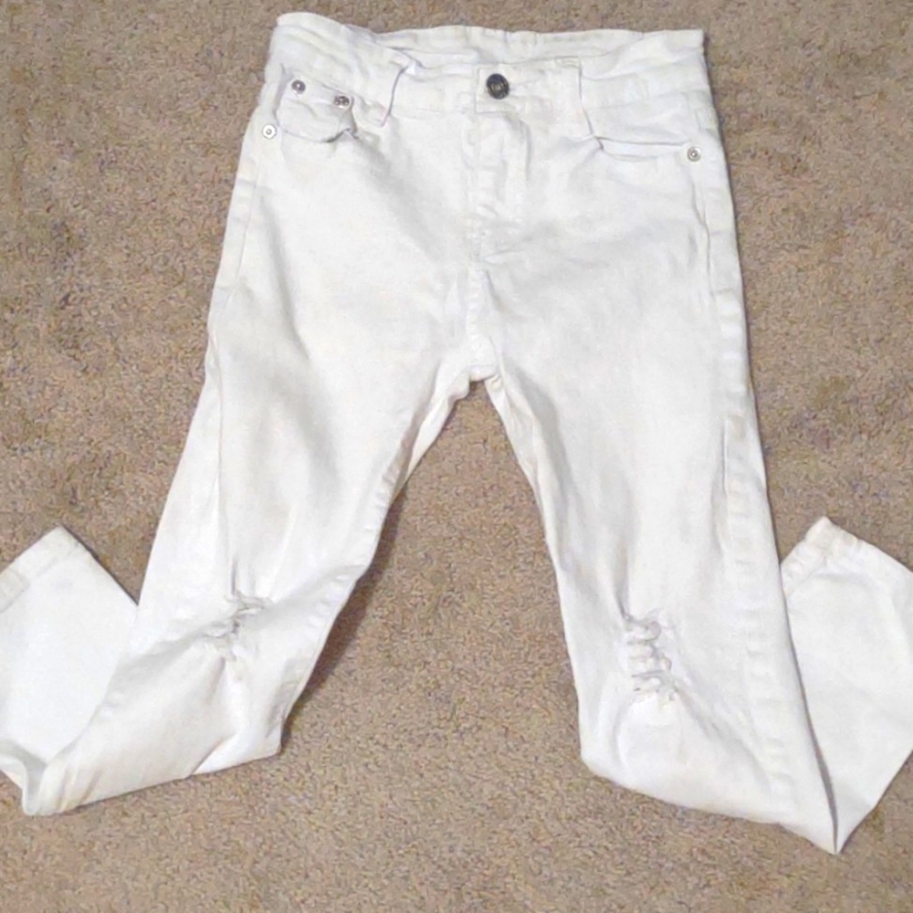 💜2/$10💜Fredd Marshall girls 7 white jeans